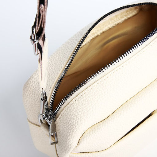 Сумка женская на молнии, белая