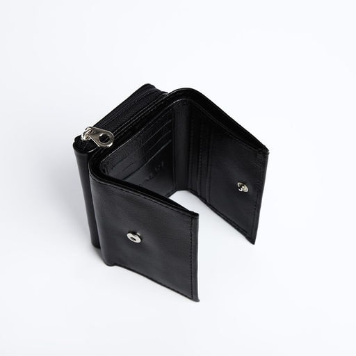 Кошелёк на кнопке, цвет чёрный - Simaland фото 4
