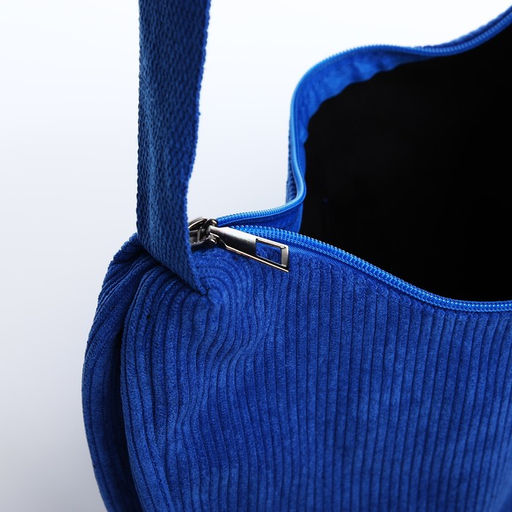 Сумка молодёжная на молнии, цвет синий - Simaland фото 5