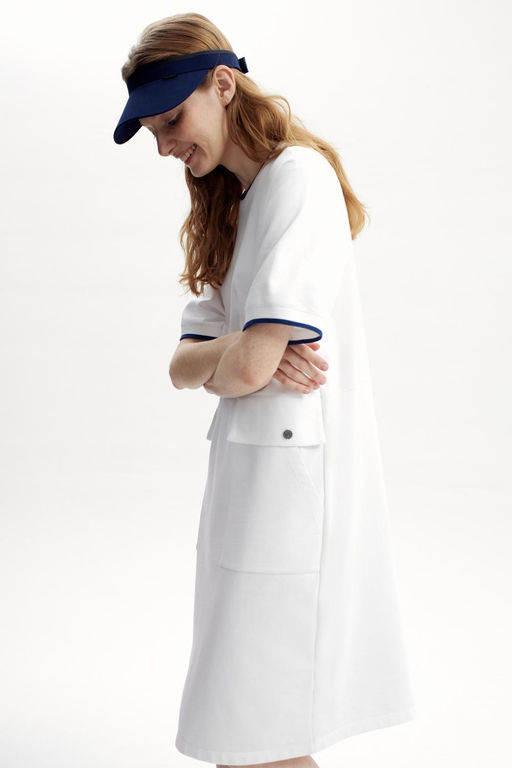 ЕВТ 5067/белый платье жен