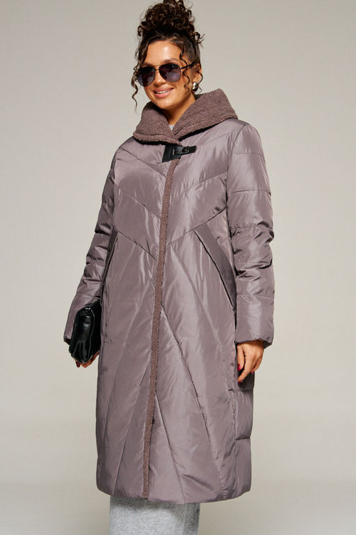 Пальто Beautiful Free 8017 дымчато-лиловый