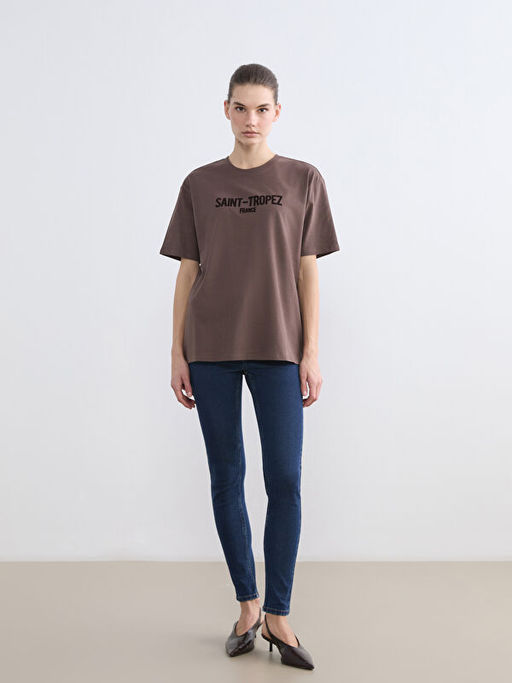 Saint-Tropez Bask?l? Oversize Kad?n Ti??rt