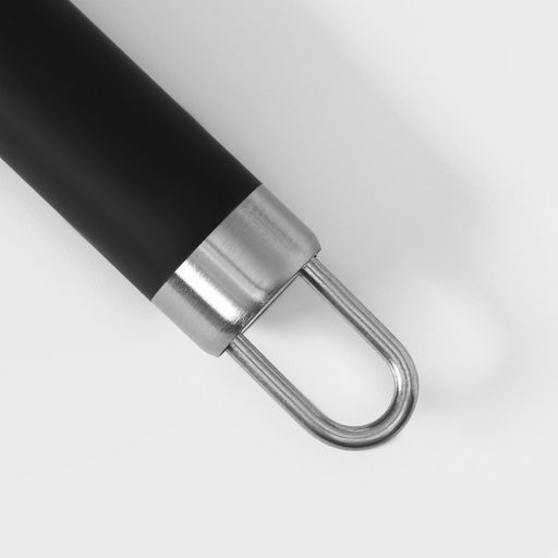 Овощечистка Доляна Venus, 21 см, нержавеющая сталь, чёрная  фото 5