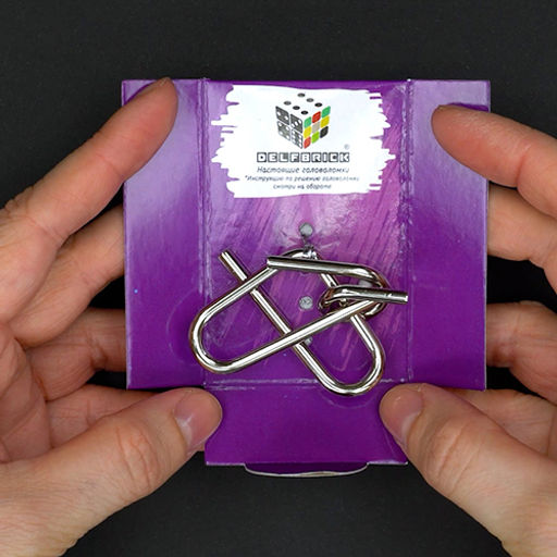 DELFBRICK DLM-21 Головоломка металлическая 1 шт Сердце 2 элемент