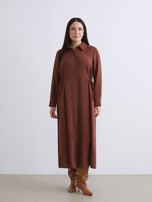 B?zg?l? Modal Kar???ml? G?mlek Elbise