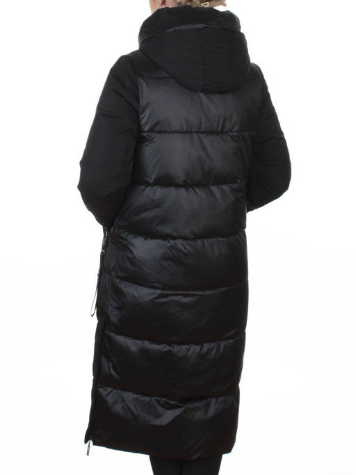 A81 BLACK Пальто зимнее женское (200 гр. холлофайбер)
