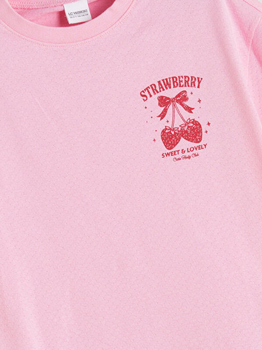 Bisiklet Yaka K?z ?ocuk Pijama ?st