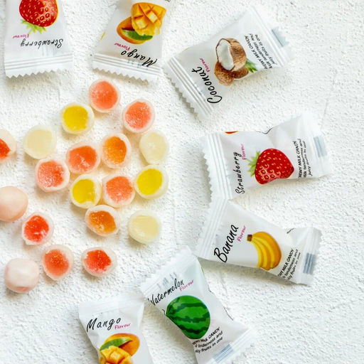 Молочные ириски с желейной начинкой ФРУКТОВЫЙ МИКС FRU TI MI, 320 гр