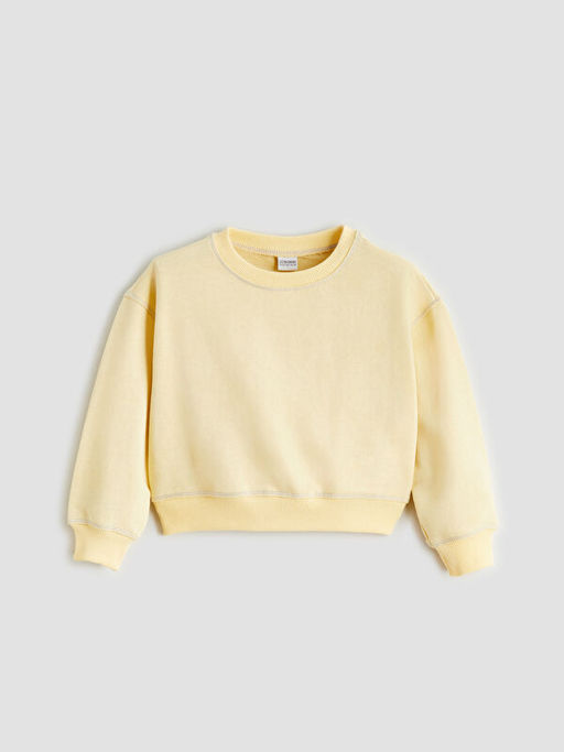 Bisiklet Yaka K?z ?ocuk Sweatshirt