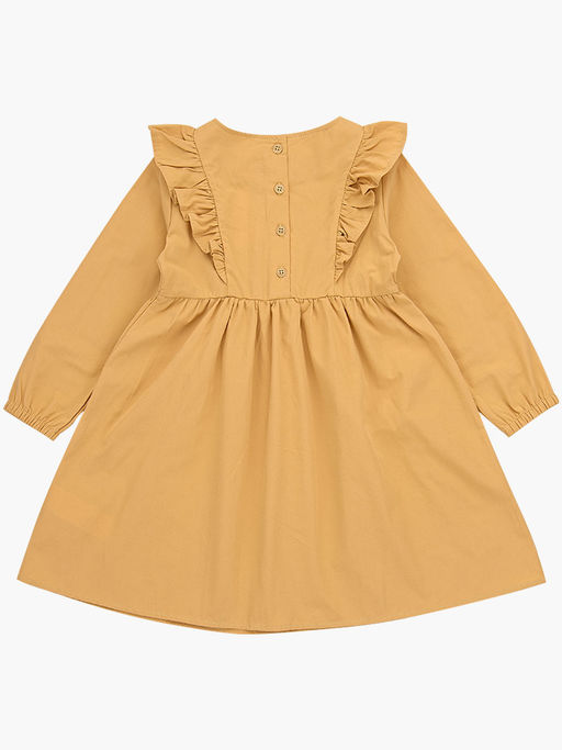 Платье для девочки нарядное праздничное в садик UD 7352 бежевый - Mini maxi фото 6