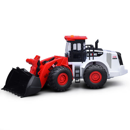 Трактор "Бульдозер" (свет, звук) в коробке (красный)