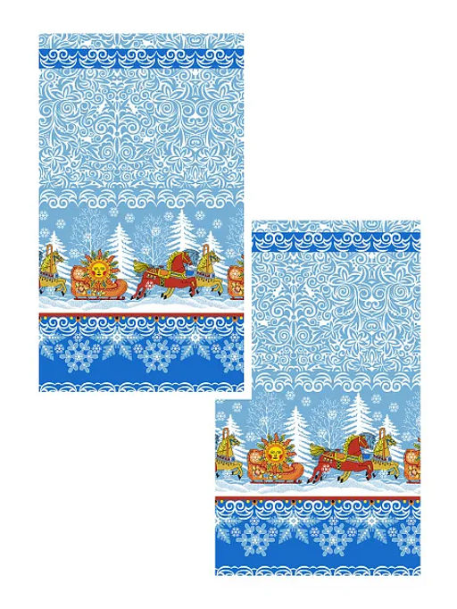 Набор полотенец 70х40 2шт Мир вкуса тк.полот. 21889-1/70х40 - Шуйские ситцы фото 2