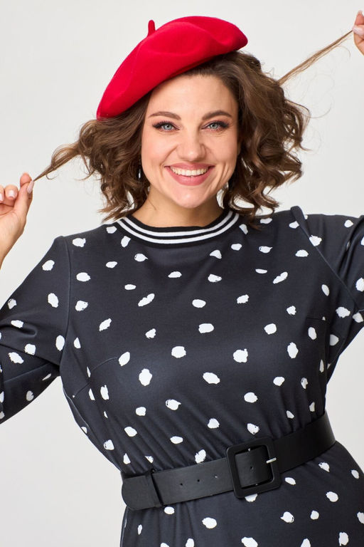 Платье INVITE 4083 черный дизайн - Mira fashion фото 4