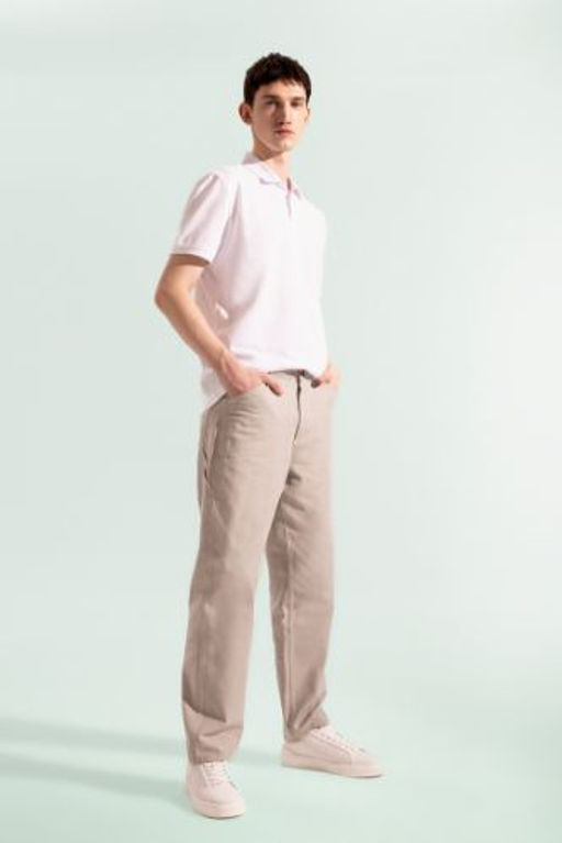 Relax Fit Rahat Kesim Yazl?k Pantolon Keten Kar?s?ml? Cepli Duz Paca