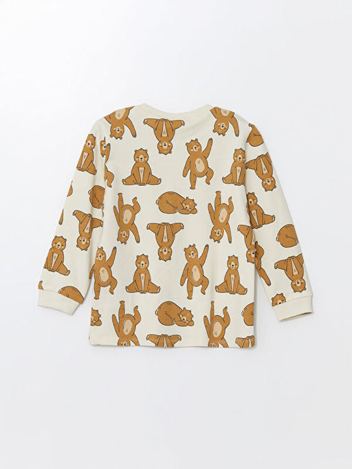 Bisiklet Yaka Bask?l? Erkek Bebek Pijama ?st - Waikiki фото 2