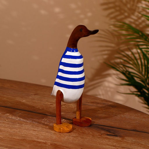 Сувенир «Утка в тельняшке», 25 см, дерево