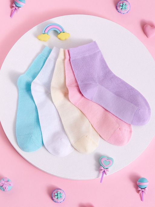 Носки OMSA kids Calzino 22A04 с переплетением сетка - lilla  фото 2