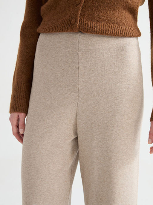 Beli Lastikli Kad?n Triko Pantolon