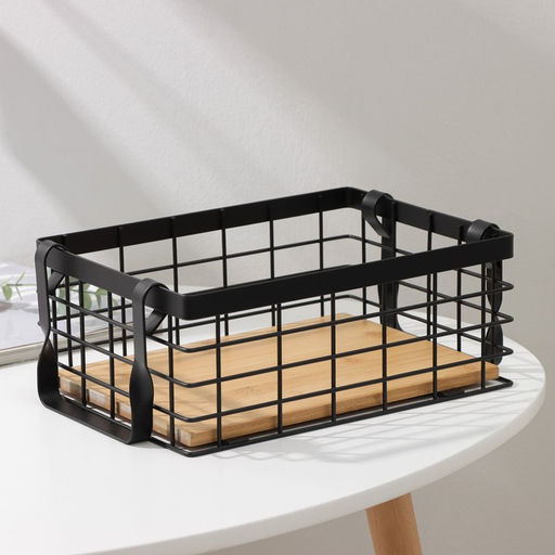 Корзина универсальная SAVANNA Эстетика, 2518.310 см, чёрная фото 2