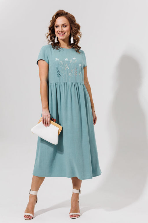 Платье Galean Style 965 голубой