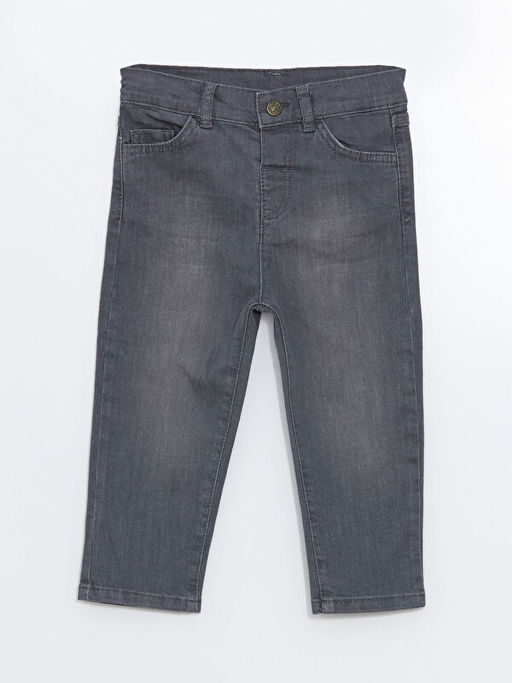 Beli Lastikli Erkek Bebek Jean Pantolon