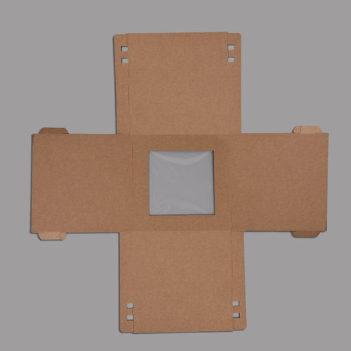 Цена за 5 шт. Кондитерская упаковка с окном, крафт, 30 х 30 х 30 см - UPAK LAND фото 9