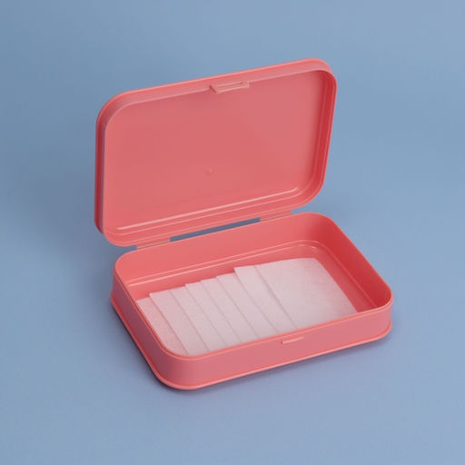 Цена за 2 шт. Органайзер с крышкой, для гигиенических принадлежностей, 14×9.5×3.5 см, розовый