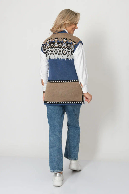 Жилет В 2369/джинсовый