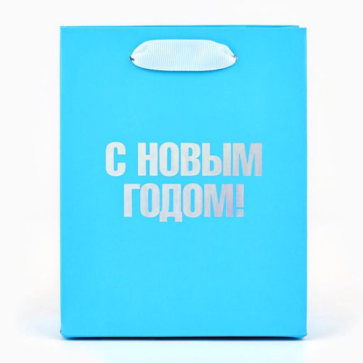 Цена за 2 шт. Пакет подарочный новогодний «С Новым годом», голография, S 12×5.5×15 см