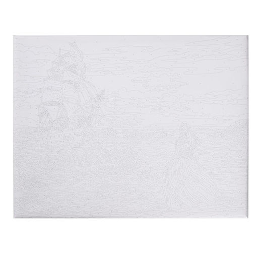 Картина по номерам на холсте с подрамником Алые паруса на закате 40 50 см - Школа талантов фото 5