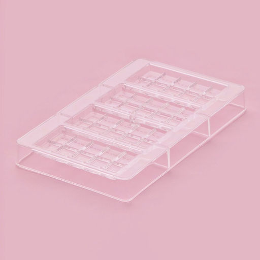 Форма для шоколада Плитки с сердцами, 20?12?2.5 см, 4 ячейки 8.5?4.2?0.7 см, прозрачная - Simaland фото 2