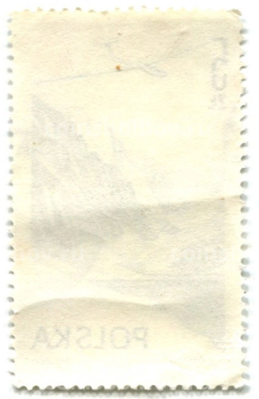 Марка Планер Jantar над горной долиной 1976 год Польша