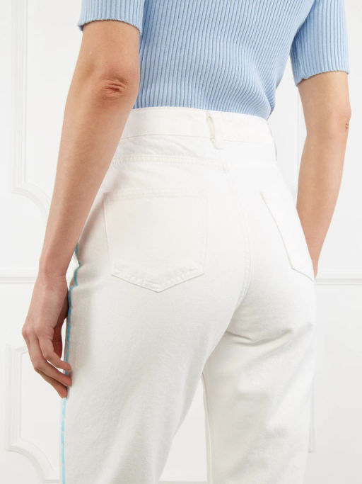 Джинсы женские ZZ-WT030321-00 white - Eleganzza фото 4