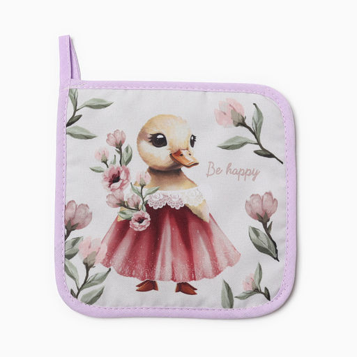 Прихватка Доляна Уточка 17х17 см, 35% хл, 65% пэ, ватин 250 г/м2  фото 2