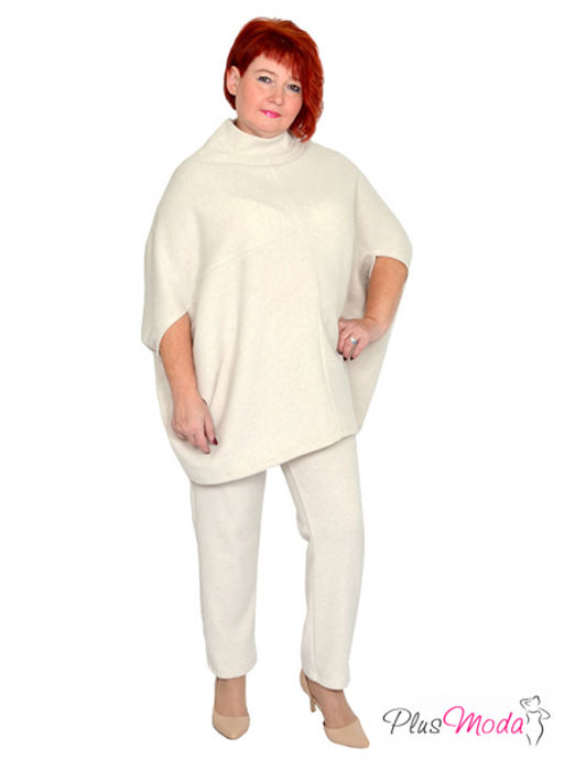 Туника-пончо Модель №1430 размеры 44-84 - Plusmoda фото 16