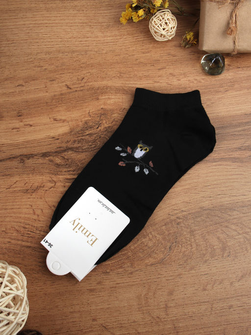 Носки р. 35-40 Птичка короткие / L803 /уп 10/500/1200/ ОДНА ПАРА/ МАРКА