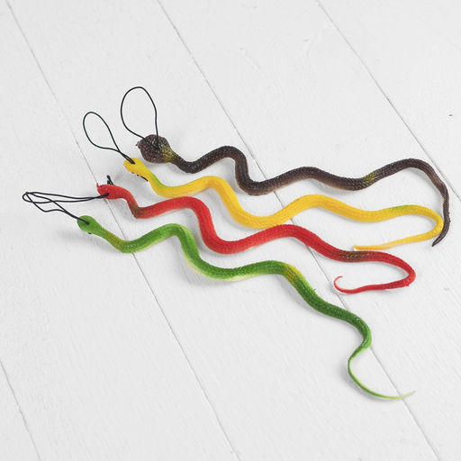 Цена за 10 шт. Прикол Змея, резиновая, цвета МИКС - Страна карнавалия фото 2