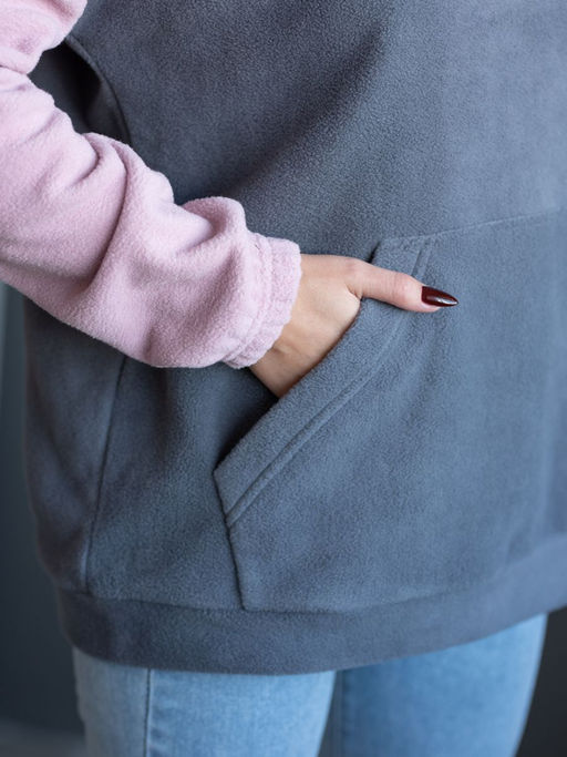 Джемпер женский 6368 пыльная роза, т.серый 770 Lets go - Let's go фото 6