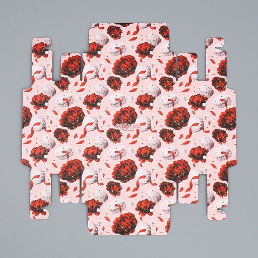 Цена за 5 шт. Коробка для конфет, кондитерская упаковка, 9 ячеек, Present, 14.7×14.7×3.5 см