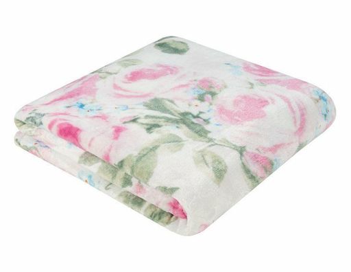 Покрывало-плед Пионы фланель-микрофибра 200*220 см. - Лен поволжья фото 3