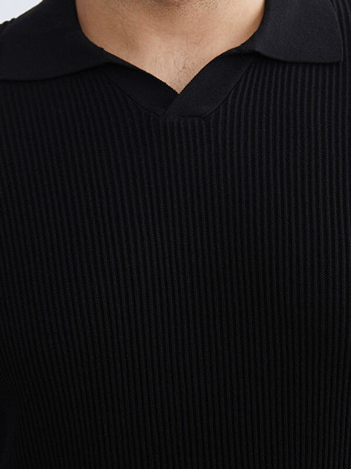 Polo Yaka Erkek Triko Kazak