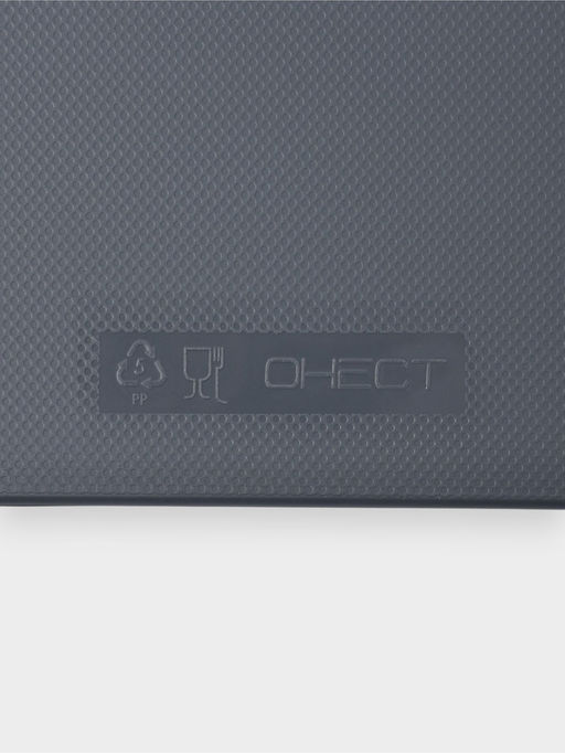 Доска разделочная, 28.5×18.7×0.3 см, пластик, графитовая