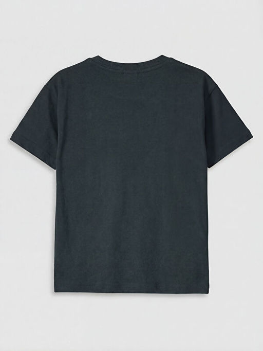 Bisiklet Yaka Minecraft Bask?l? Erkek ?ocuk Ti??rt