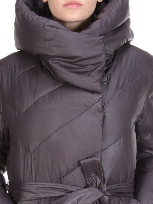 2237 GREY/PURPLE Пальто женское зимнее AKIDSEFRS (200 гр. холлофайбера) - Fashion фото 10