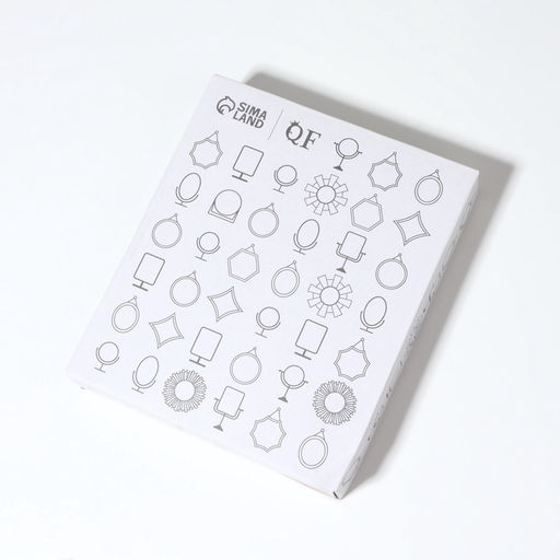 Зеркало настольное, овальное, 17.5×19 см, (12×17 см), бежевое