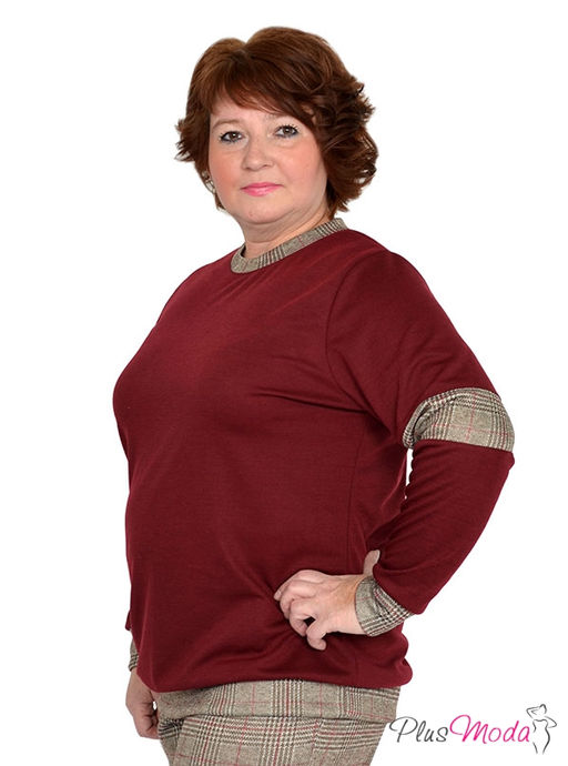 Джемпер Модель №753 размеры 44-84 - Plusmoda фото 2