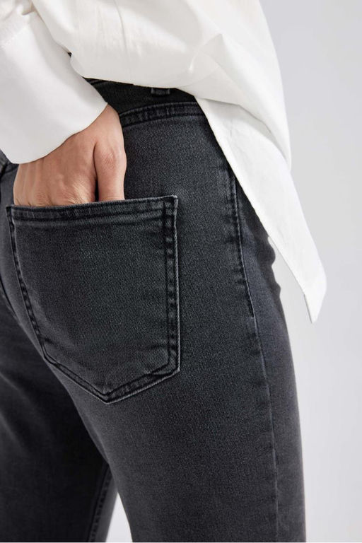 Джинсовые брюки скинни длиной до щиколотки с нормальной талией Rebeca - Defacto фото 6