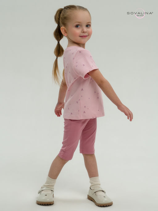 Костюм Актив лиловые сердечки-сухая роза - Sovalina фото 28