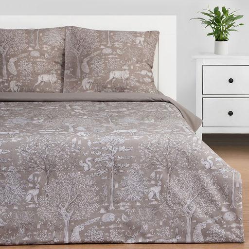 Постельное бельё евро Этель. Сказочный лес, поплин