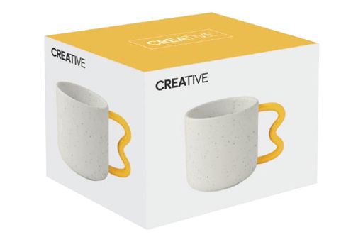 Кружка Creative, бело-жёлтая, 0,35 л - Easy life фото 2